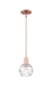Arcadia One Light Mini Pendant in Antique Copper (405|716-1S-AC-G1213-6CL)