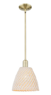 Arcadia One Light Mini Pendant in Antique Brass (405|716-1S-AB-NBD-9-NAT)