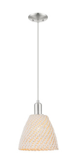Arcadia One Light Mini Pendant in Brushed Satin Nickel (405|716-1P-SN-NBD-9-NAT)