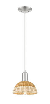 Arcadia One Light Mini Pendant in Brushed Satin Nickel (405|716-1P-SN-NBD2-75-NAT)