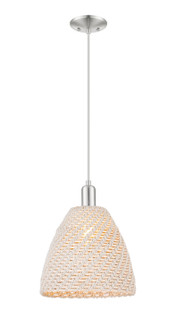 Arcadia One Light Mini Pendant in Brushed Satin Nickel (405|716-1P-SN-NBD-12-NAT)