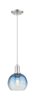 Arcadia One Light Mini Pendant in Brushed Satin Nickel (405|716-1P-SN-G483-8SB)