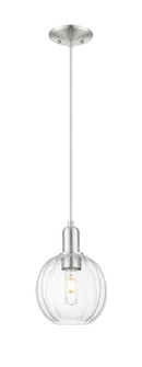 Arcadia One Light Pendant in Brushed Satin Nickel (405|716-1P-SN-G458-7CL)