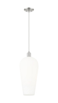 Arcadia One Light Mini Pendant in Brushed Satin Nickel (405|716-1P-SN-G456-8WH)