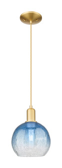 Arcadia One Light Mini Pendant in Satin Gold (405|716-1P-SG-G483-8SB)