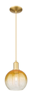 Arcadia One Light Mini Pendant in Satin Gold (405|716-1P-SG-G483-8AM)