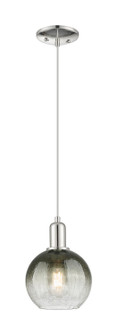 Arcadia One Light Mini Pendant in Polished Nickel (405|716-1P-PN-G483-8SL)
