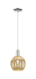Arcadia One Light Pendant in Polished Nickel (405|716-1P-PN-G458-7ME)