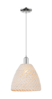 Arcadia One Light Mini Pendant in Polished Chrome (405|716-1P-PC-NBD-12-NAT)