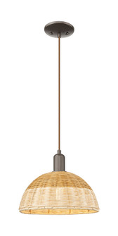 Arcadia One Light Mini Pendant in Oil Rubbed Bronze (405|716-1P-OB-NBD2-12-NAT)
