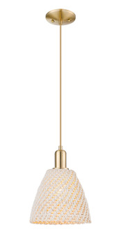 Arcadia One Light Mini Pendant in Champagne Bronze (405|716-1P-CB-NBD-9-NAT)
