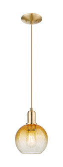Arcadia One Light Mini Pendant in Champagne Bronze (405|716-1P-CB-G483-8AM)