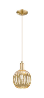 Arcadia One Light Mini Pendant in Champagne Bronze (405|716-1P-CB-G458-7ME)