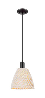 Arcadia One Light Mini Pendant in Matte Black (405|716-1P-BK-NBD-9-NAT)