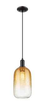 Arcadia One Light Mini Pendant in Matte Black (405|716-1P-BK-G482-7AM)