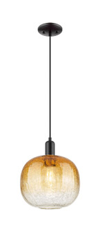 Arcadia One Light Mini Pendant in Matte Black (405|716-1P-BK-G481-10AM)