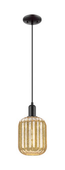 Arcadia One Light Mini Pendant in Matte Black (405|716-1P-BK-G460-7ME)