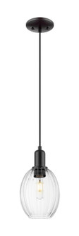 Arcadia One Light Pendant in Matte Black (405|716-1P-BK-G459-6CL)
