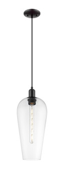 Arcadia One Light Mini Pendant in Matte Black (405|716-1P-BK-G456-8CL)
