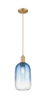 Arcadia One Light Mini Pendant in Brushed Brass (405|716-1P-BB-G482-7SB)