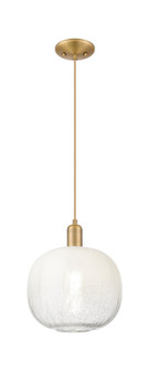 Arcadia One Light Mini Pendant in Brushed Brass (405|716-1P-BB-G481-10OP)