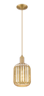 Arcadia One Light Mini Pendant in Brushed Brass (405|716-1P-BB-G460-7ME)