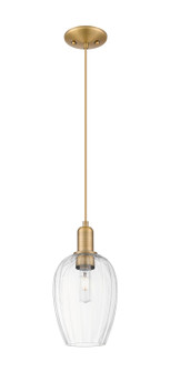 Arcadia One Light Mini Pendant in Brushed Brass (405|716-1P-BB-G457-6CL)