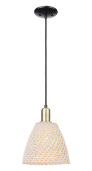 Arcadia One Light Mini Pendant in Black Antique Brass (405|716-1P-BAB-NBD-9-NAT)