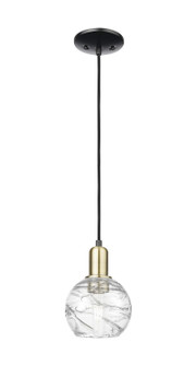 Arcadia One Light Mini Pendant in Black Antique Brass (405|716-1P-BAB-G1213-6CL)