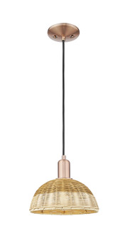 Arcadia One Light Mini Pendant in Antique Copper (405|716-1P-AC-NBD2-9-NAT)