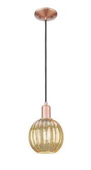 Arcadia One Light Mini Pendant in Antique Copper (405|716-1P-AC-G458-7ME)