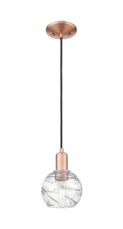Arcadia One Light Mini Pendant in Antique Copper (405|716-1P-AC-G1213-6CL)
