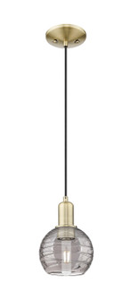 Arcadia One Light Mini Pendant in Antique Brass (405|716-1P-AB-G1213-6SM)