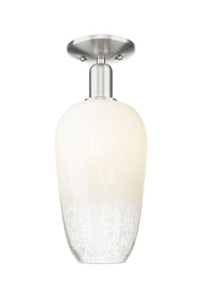 Arcadia One Light Semi-Flush Mount in Brushed Satin Nickel (405|716-1C-SN-G484-7OP)