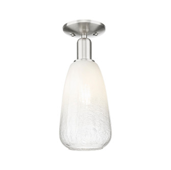 Arcadia One Light Semi-Flush Mount in Brushed Satin Nickel (405|716-1C-SN-G480-6OP)