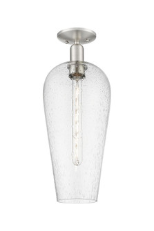 Arcadia One Light Semi-Flush Mount in Brushed Satin Nickel (405|716-1C-SN-G456-8SDY)