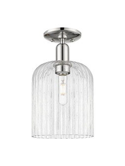 Arcadia One Light Semi-Flush Mount in Polished Nickel (405|716-1C-PN-G559-8CL)