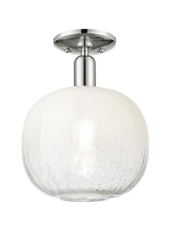 Arcadia One Light Semi-Flush Mount in Polished Nickel (405|716-1C-PN-G481-10OP)