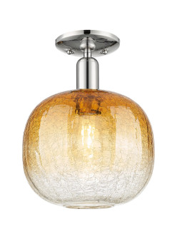 Arcadia One Light Semi-Flush Mount in Polished Nickel (405|716-1C-PN-G481-10AM)