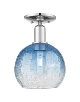 Arcadia One Light Semi-Flush Mount in Polished Chrome (405|716-1C-PC-G483-8SB)