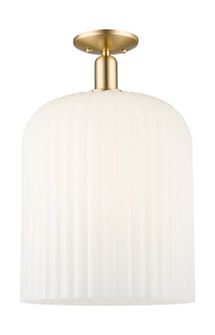 Arcadia One Light Semi-Flush Mount in Champagne Bronze (405|716-1C-CB-G559-12GWH)