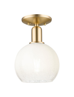 Arcadia One Light Semi-Flush Mount in Champagne Bronze (405|716-1C-CB-G483-8OP)