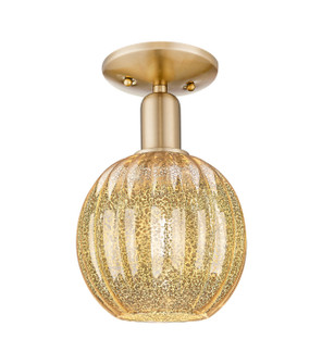 Arcadia One Light Semi-Flush Mount in Champagne Bronze (405|716-1C-CB-G458-7ME)