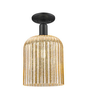 Arcadia One Light Semi-Flush Mount in Matte Black (405|716-1C-BK-G559-8ME)