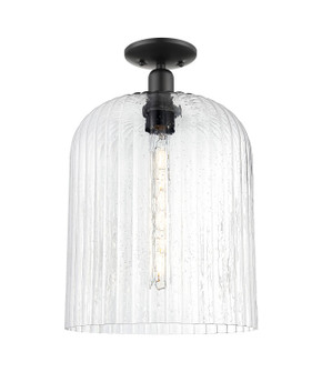Arcadia One Light Semi-Flush Mount in Matte Black (405|716-1C-BK-G559-12SDY)
