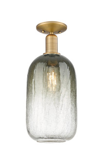 Arcadia One Light Semi-Flush Mount in Brushed Brass (405|716-1C-BB-G482-7SL)