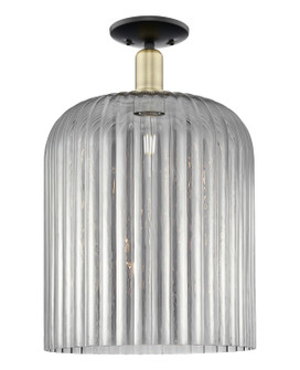 Arcadia One Light Semi-Flush Mount in Black Antique Brass (405|716-1C-BAB-G559-12SM)