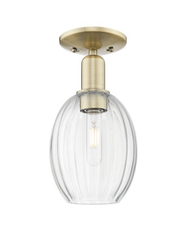 Arcadia One Light Semi-Flush Mount in Antique Brass (405|716-1C-AB-G459-6CL)