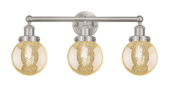 Edison Three Light Bath Vanity in Brushed Satin Nickel (405|616-3W-SN-G208-6)