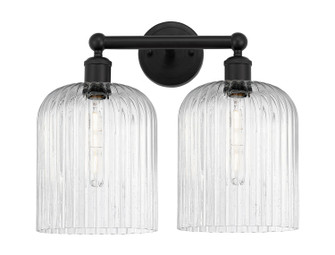 Edison Two Light Bath Vanity in Matte Black (405|616-2W-BK-G559-8SDY)